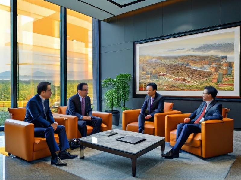江建集团朱定金区长一行莅临公司调研指导